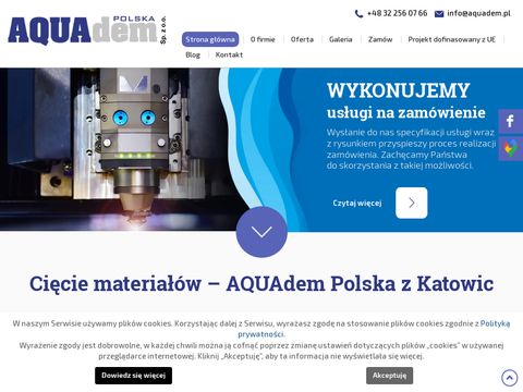 Aquadem Polska przecinanie wodą