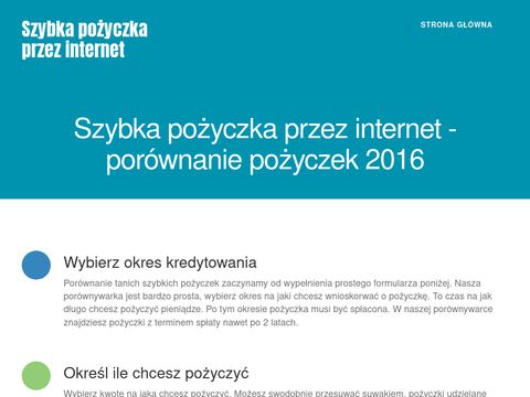 Taniaszybkapozyczka.pl szybkie pożyczki w internecie