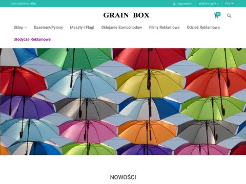 Grain-box.pl upominki reklamowe odzież i słodycze