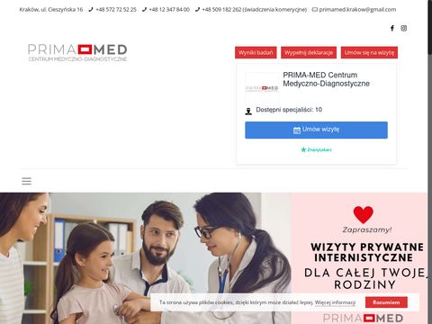 Prima-med.info centrum medyczne Kraków