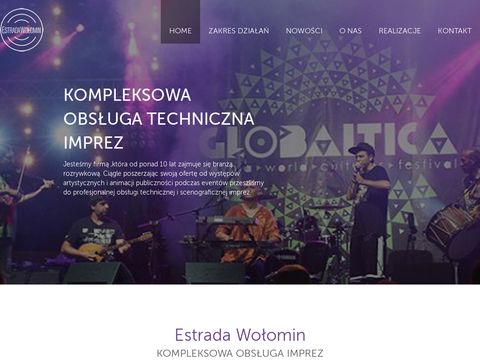 Estradawolomin.pl obsługa imprez