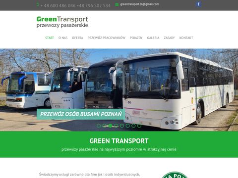 Green-transport.pl bus poznań, przewozy pasażerskie