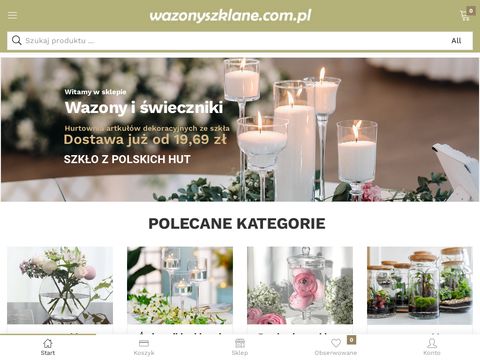Wazonyszklane.com.pl - świeczniki