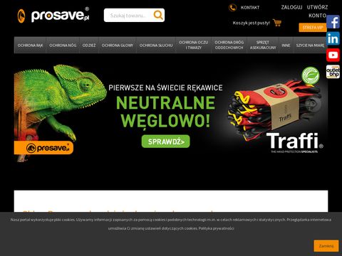 Prosave.pl sklep internetowy z artykułami BHP
