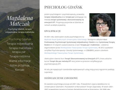 Magdalenamatczak.pl - psycholog, terapia, Gdańsk
