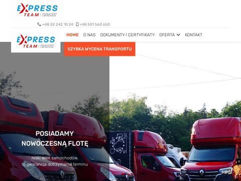 Express-Team transport międzynarodowy Kraków