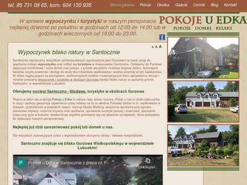 Pokoje-u-edka.pl turystyka w okolicach Gorzowa