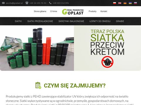 Goplast.pl - siatka przeciw kretom