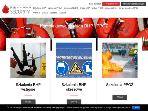 Fire-BHP Security szkolenia
