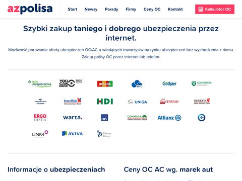 AzPolisa.pl - Ubezpieczenia auta przez Internet
