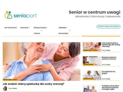 Senioport.pl - najlepsze oferty pracy w opiece