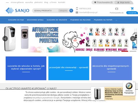 Sanjo.pl - wyposażenie toalet publicznych