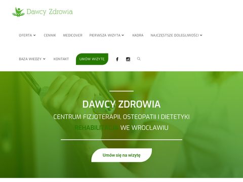 Dawcyzdrowia.pl masaż leczniczy Wrocław