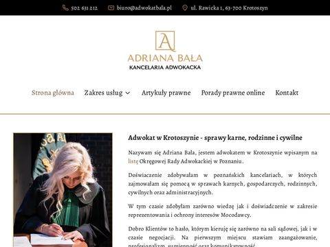 Adwokatbala.pl - adwokat sprawy karne