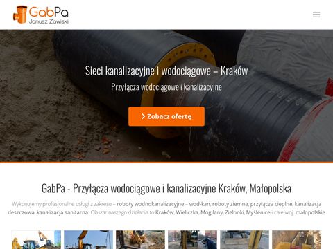 Kanalizacjakrakow.com roboty ziemne i sanitarne