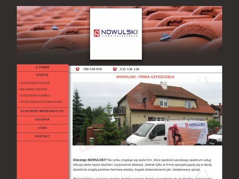 Nowulski - Czyszczenie dachów czyszczenie elewacji