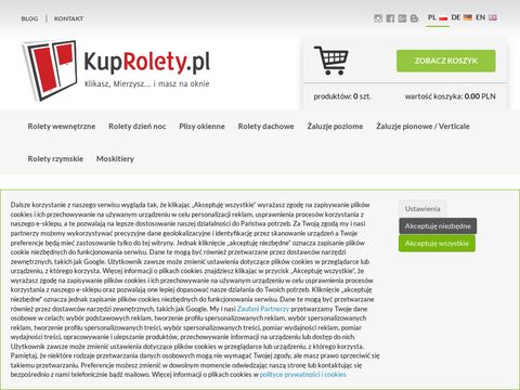 Kuprolety.pl rolety wewnętrzne żaluzje okienne sklep