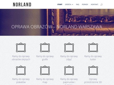 Oprawanorland.pl obrazów Warszawa