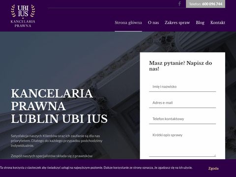 Ubi-ius.pl pomoc prawna Lublin kancelaria