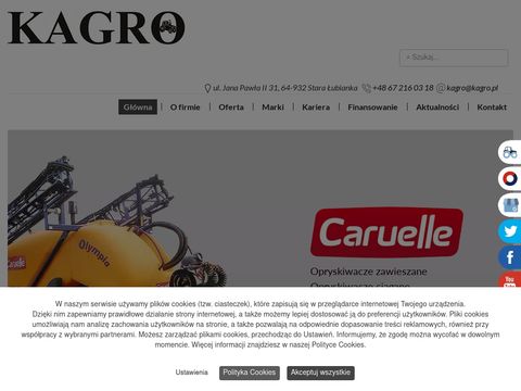 Kagro.pl sprzedaż maszyn rolniczych