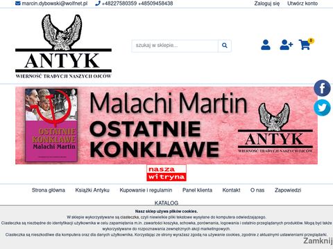 Sklep.antyk.org.pl księgarnia patriotyczna