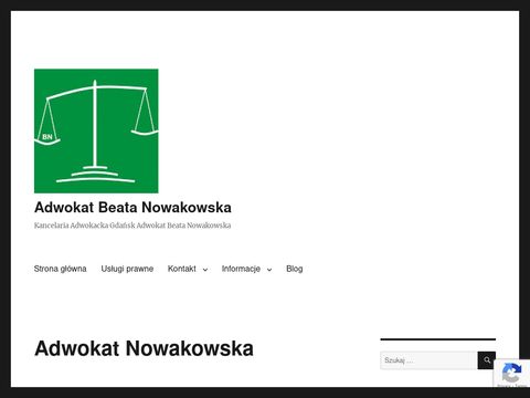 Adwokatnowakowska.pl kancelaria adwokacka Gdańsk