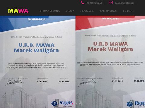 Mawans.pl wykończenie wnętrz Nowy Sącz