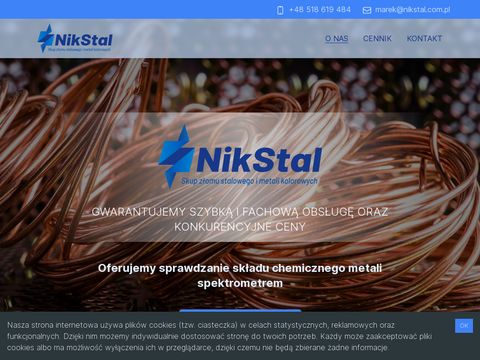 Nikstal.com.pl skup złomu Zawiercie Śląsk Katowice