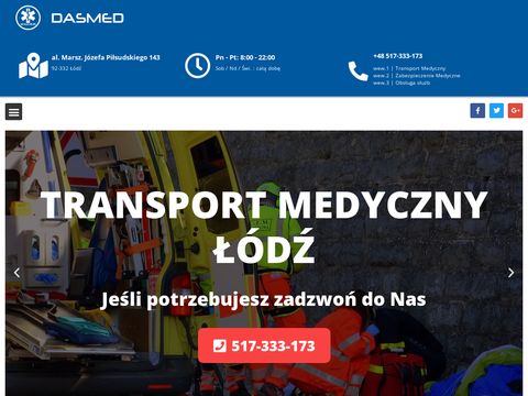 Dasmed - Transport medyczny i sanitarny z Łodzi