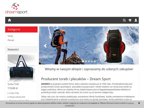 Dreamsport.eu torby męskie sportowe na ramię