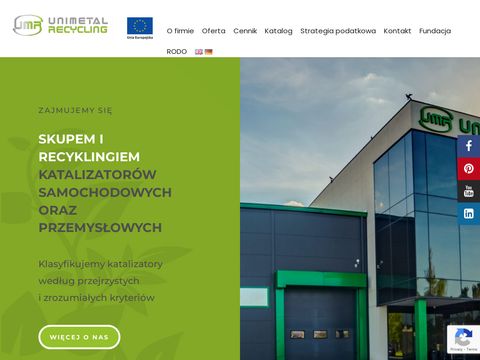 Unimetalrecycling.pl - skup Katalizatorów