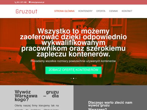 Gruzout.pl kontenery na śmieci w Warszawie