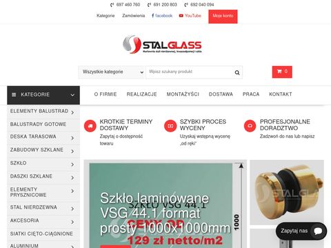 Stalglass.com szkło hartowane