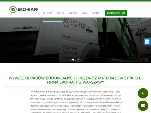 Eko-raff.com.pl kontener na gruz Warszawa