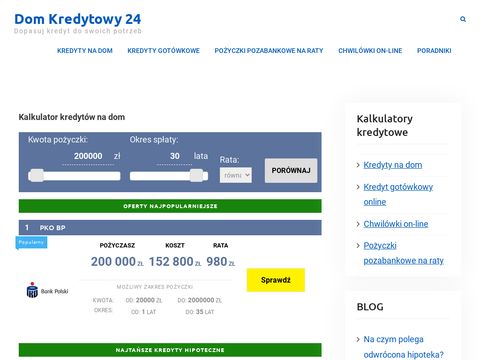 Domkredytowy24.pl - najlepsze banki w jednym miejscu