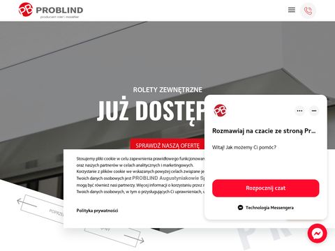Problind.pl rolety materiałowe na wymiar