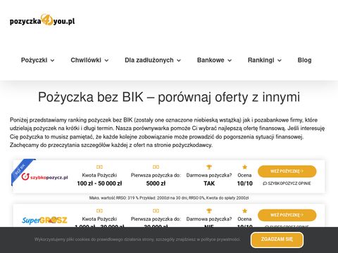 Pozyczka4you.pl finansowanie osób ze złą historią