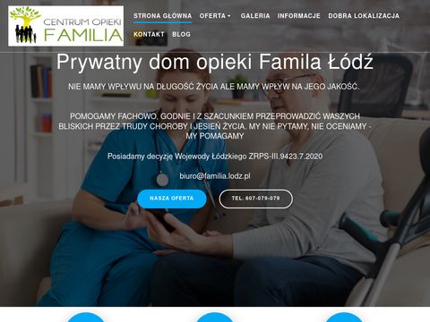 Familia.lodz.pl - prywatny dom opieki