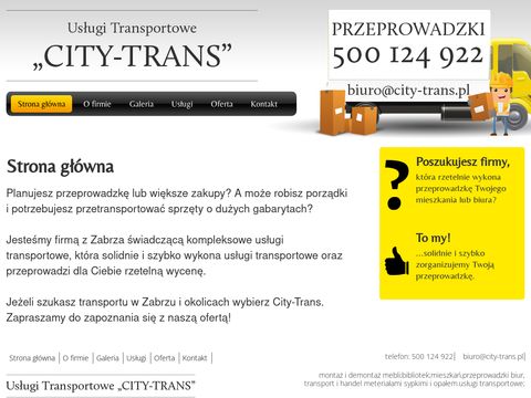 City-trans firma transportowa Gliwice