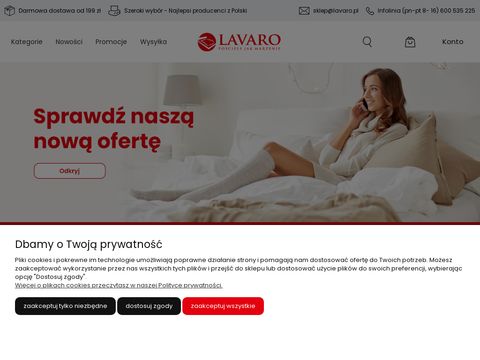 Lavaro.pl - sklep internetowy z pościelami