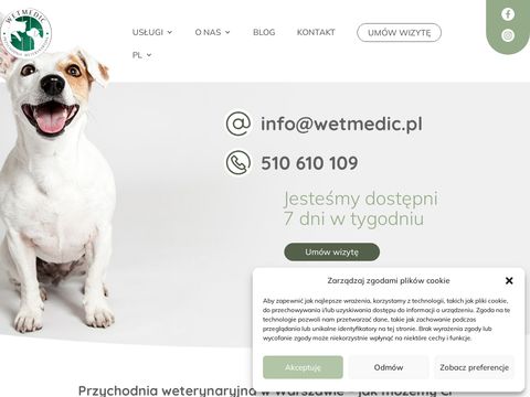 Wetmedic.pl - ortopeda dla psa Warszawa Praga
