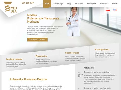 Meddea.pl - tłumaczenia medyczne