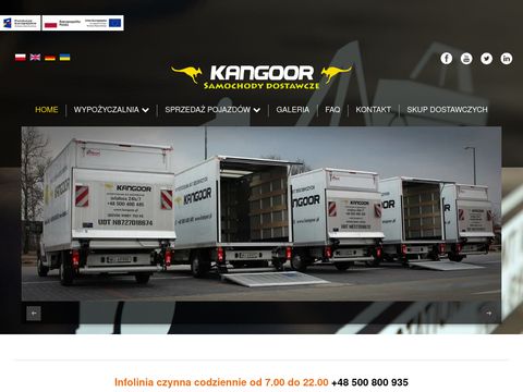Kangoor.pl wynajem aut dostawczych Gdańsk