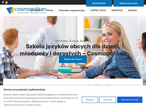 Cosmopolitan.edu.pl szkoła języków obcych