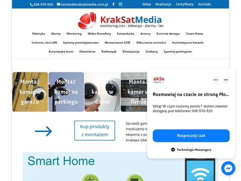 KrakSatMedia - instalacje monitoringu Kraków