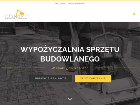 Kop-art.pl prace ziemne, usługi, koparka