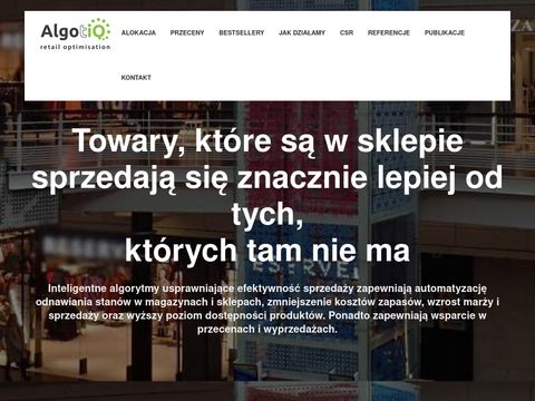 Algotiq.pl optymalizacja sieci sklepów