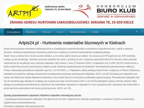 Artpis24.pl materiały biurowe Kielce