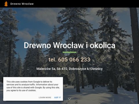 Sprzedaż drewna opałowego, Malerzów k/Wrocławia