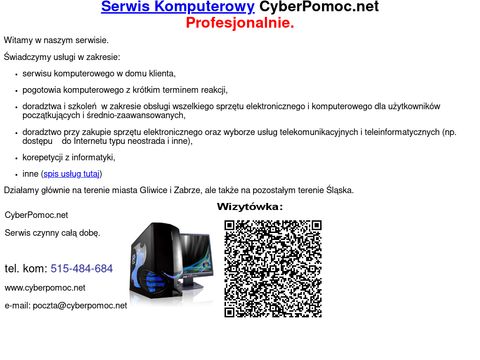 Serwis komputerowy Gliwice CyberPomoc.net